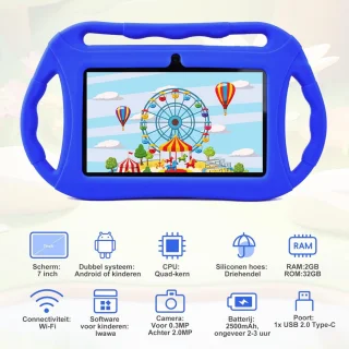 VELTRR® Kindertablet 3+ Blauw