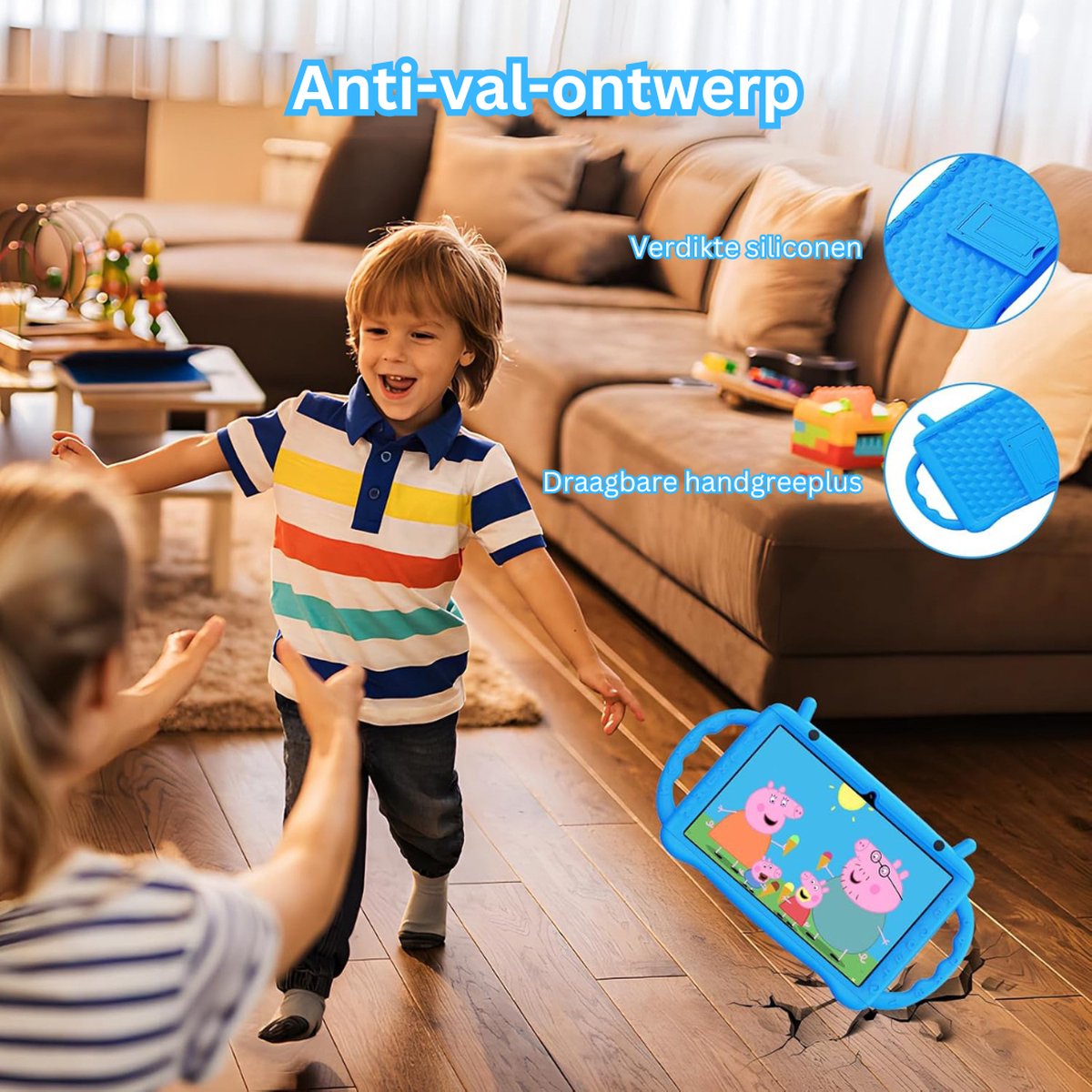 Wat vinden we goed aan de White-Label Kindertablet 3+ Blauw