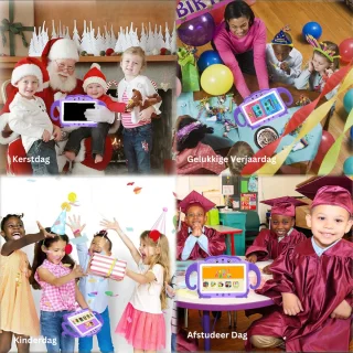 White-Label Kindertablet 3+ Paars