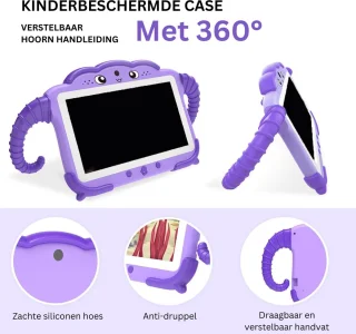 White-Label Kindertablet 3+ Paars