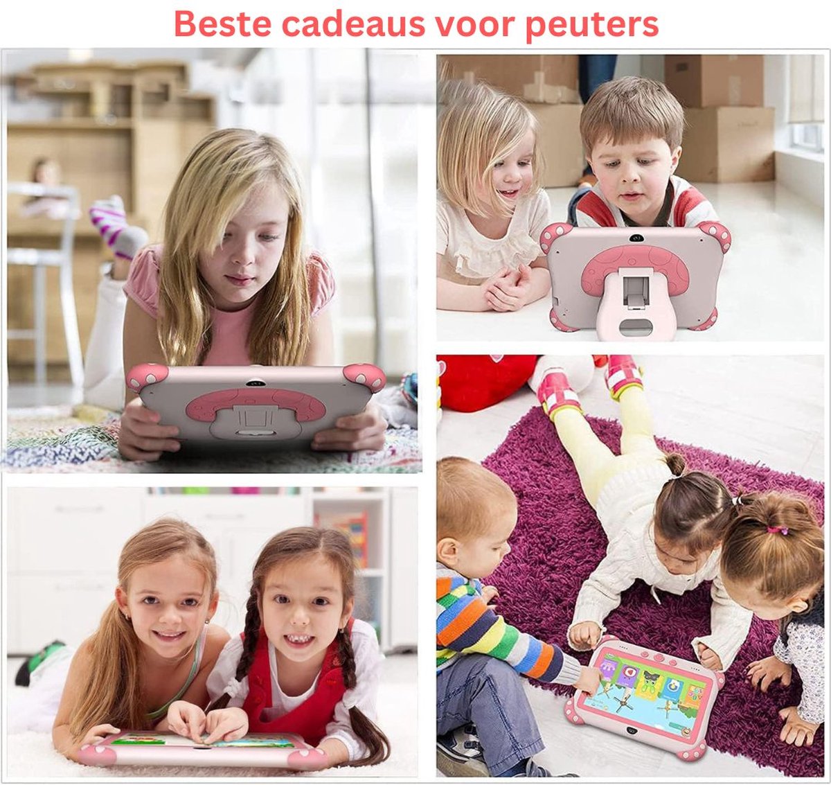 White-label Kindertablet 3+ Roze