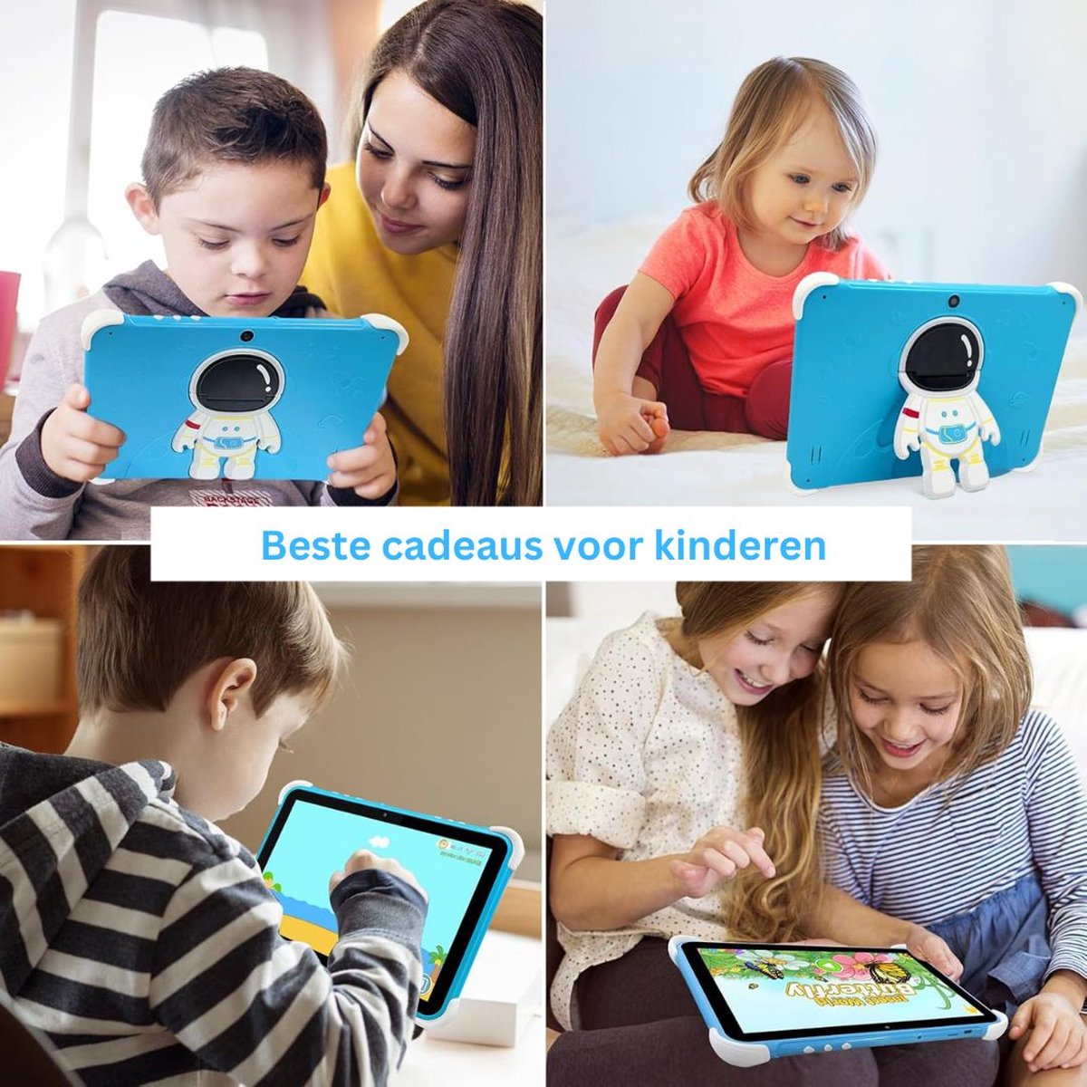 White-Label Kindertablet Blauw 3+
