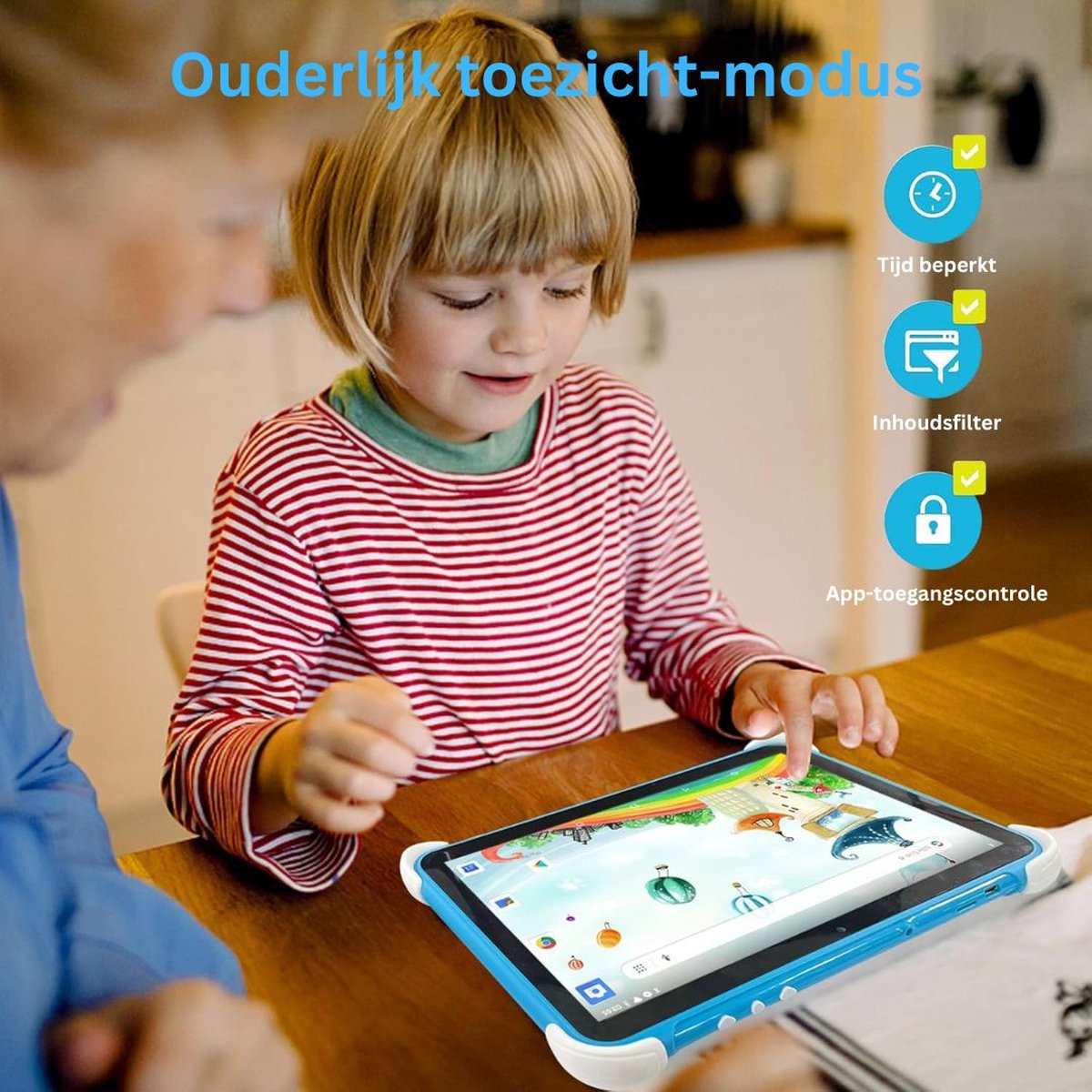 White-Label Kindertablet Blauw 3+
