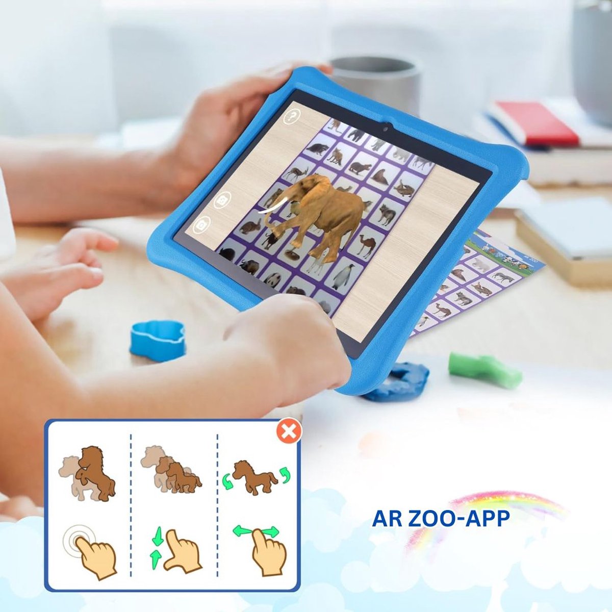 White-Label Kindertablet Blauw Vanaf 3 Jaar
