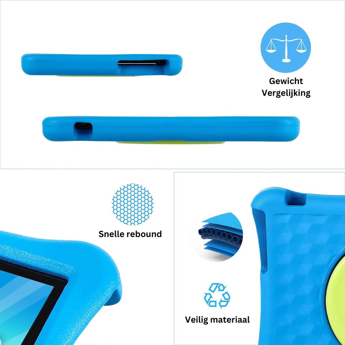 White-Label Kindertablet Blauw Vanaf 3 Jaar