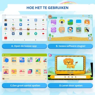 White-Label Kindertablet Blauw Vanaf 3 Jaar