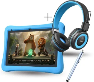 WiseQ kindertablet + kinderkoptelefoon 10 inch