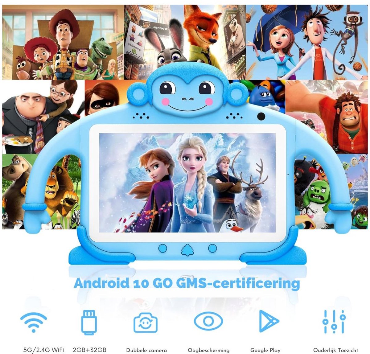 Zavira Kindertablet 32GB Blauw