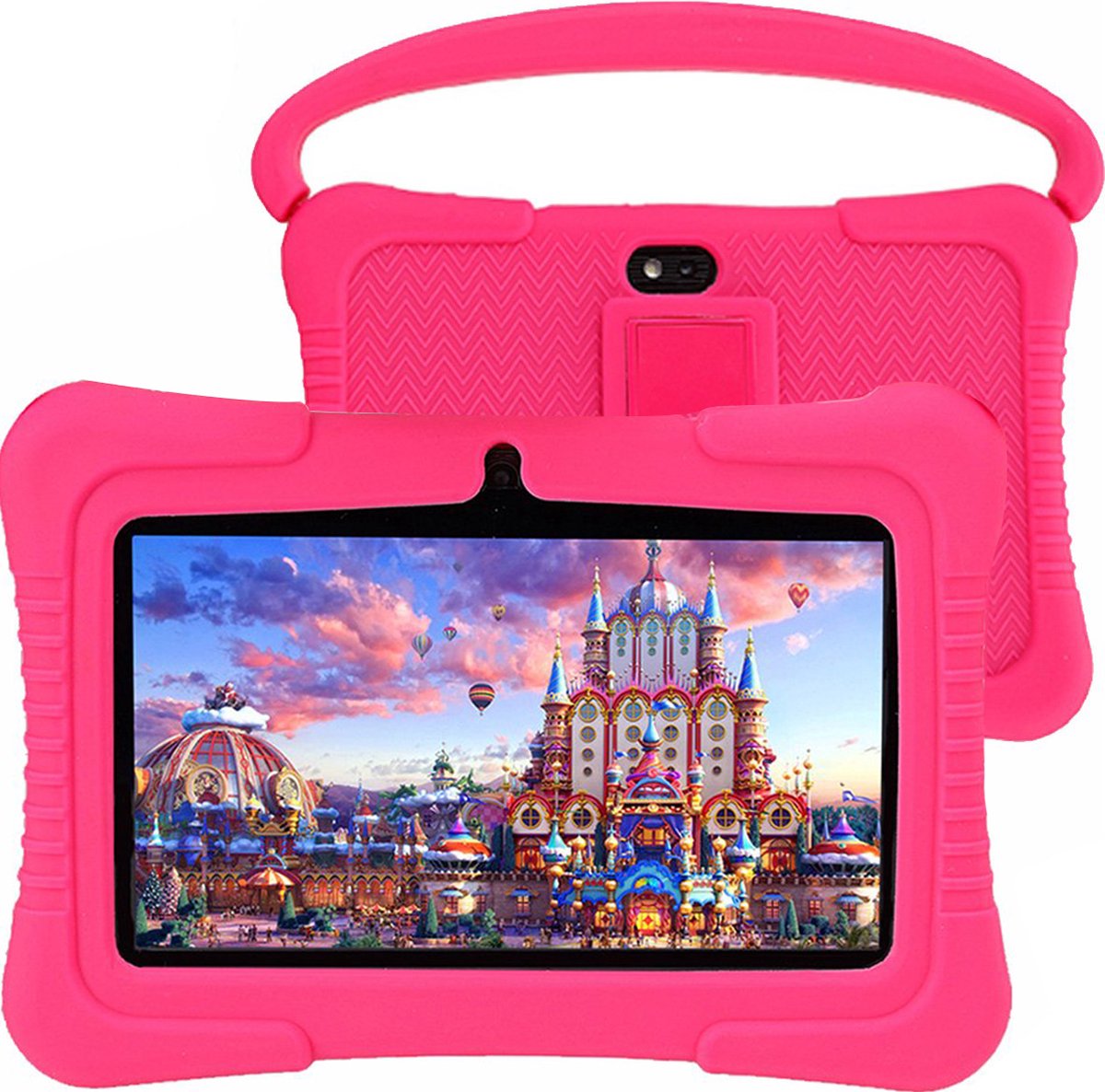 ZINLY® Kindertablet 7 inch Android 10 Roze