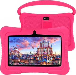 ZINLY® Kindertablet 7 inch Android 10 Roze