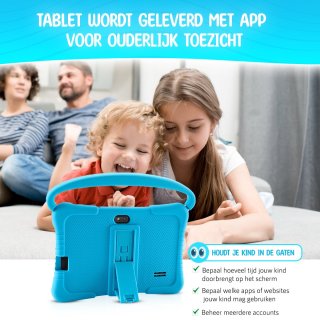 ZINLY Kindertablet 7 inch Blauw