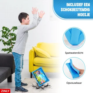 ZINLY® Kindertablet XL 10 inch Blauw