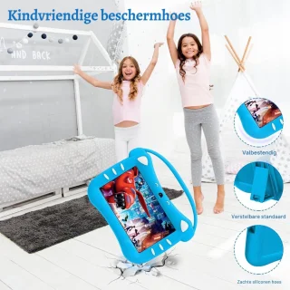 ZRSS Kindertablet Blauw geschikt voor Android
