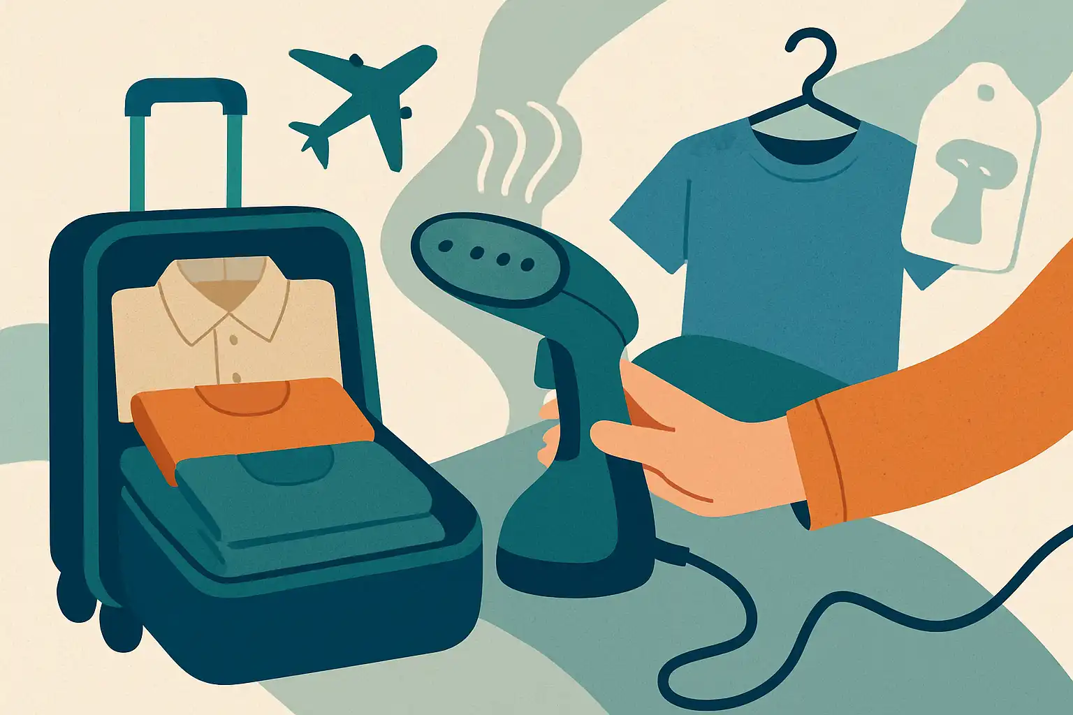 Kreukvrij reizen: zo neem je een kledingstomer slim mee in je handbagage