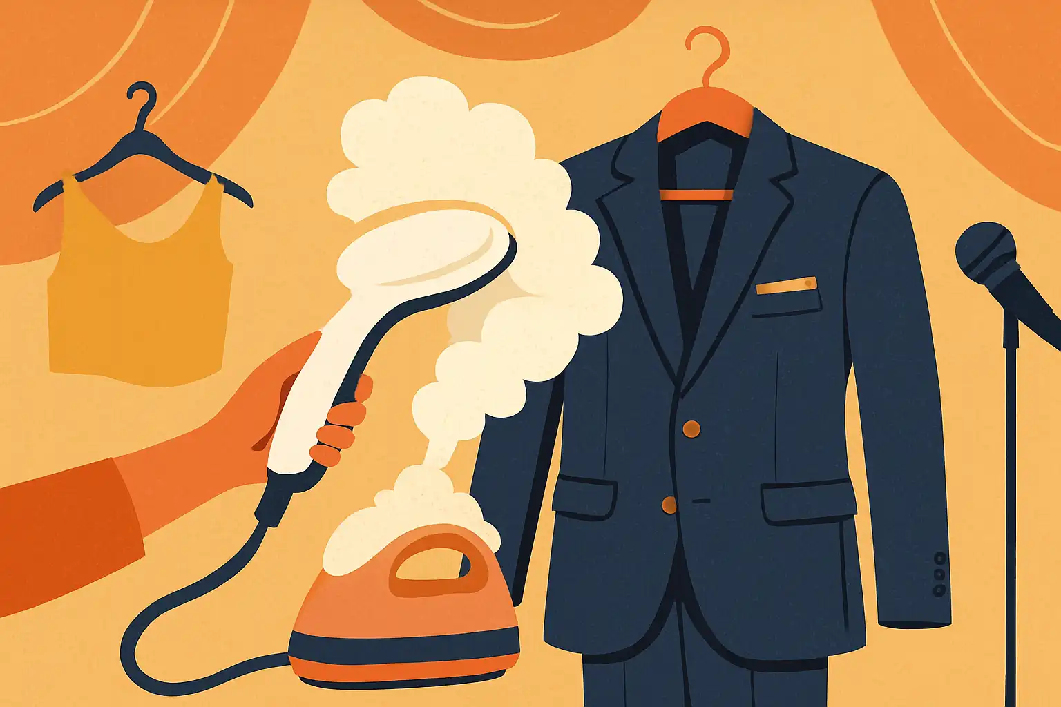 On tour met een kledingstomer: zo blijven kostuums en touroutfits kreukvrij tussen optredens