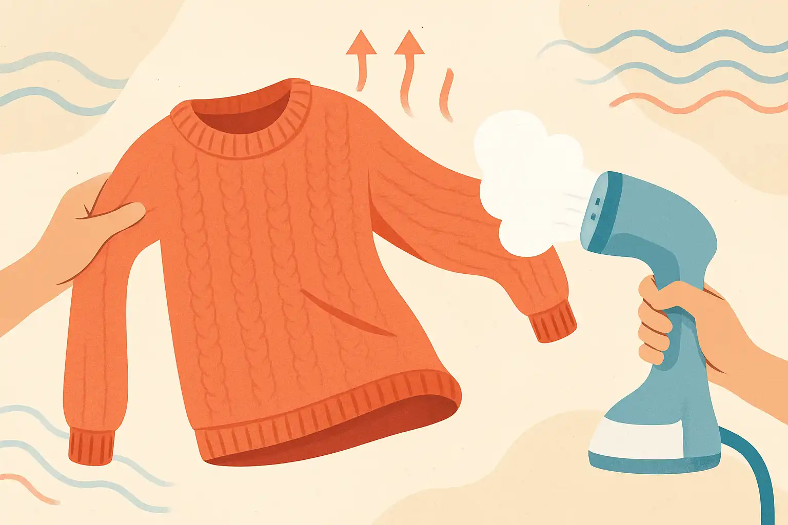 Red je uitgerekte trui: zo herstel en vorm je gebreide kleding met een stomer