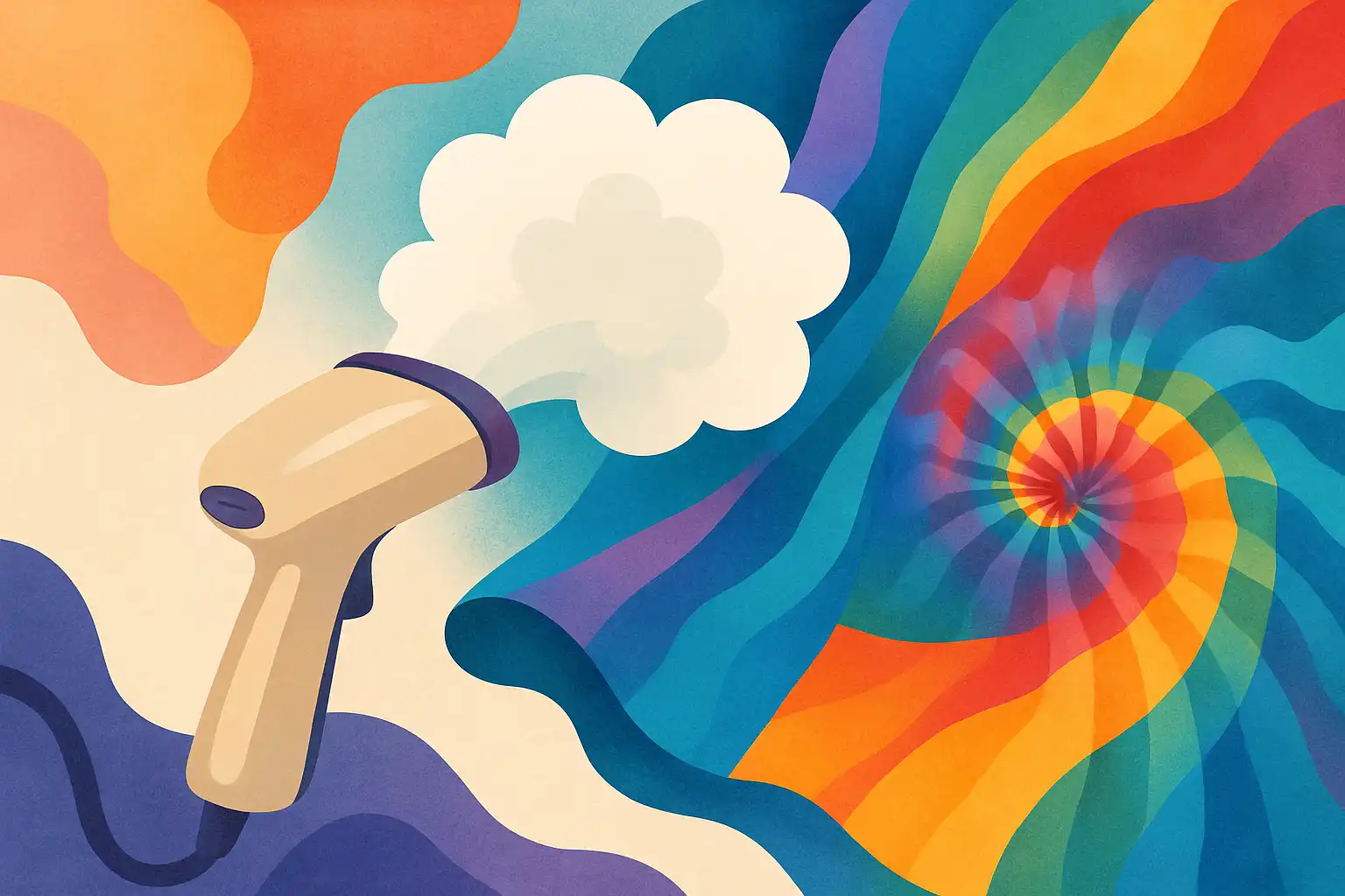 Stomen om kleuren te maken: zo gebruik je je kledingstomer bij verven, tie-dye en kleurbehoud