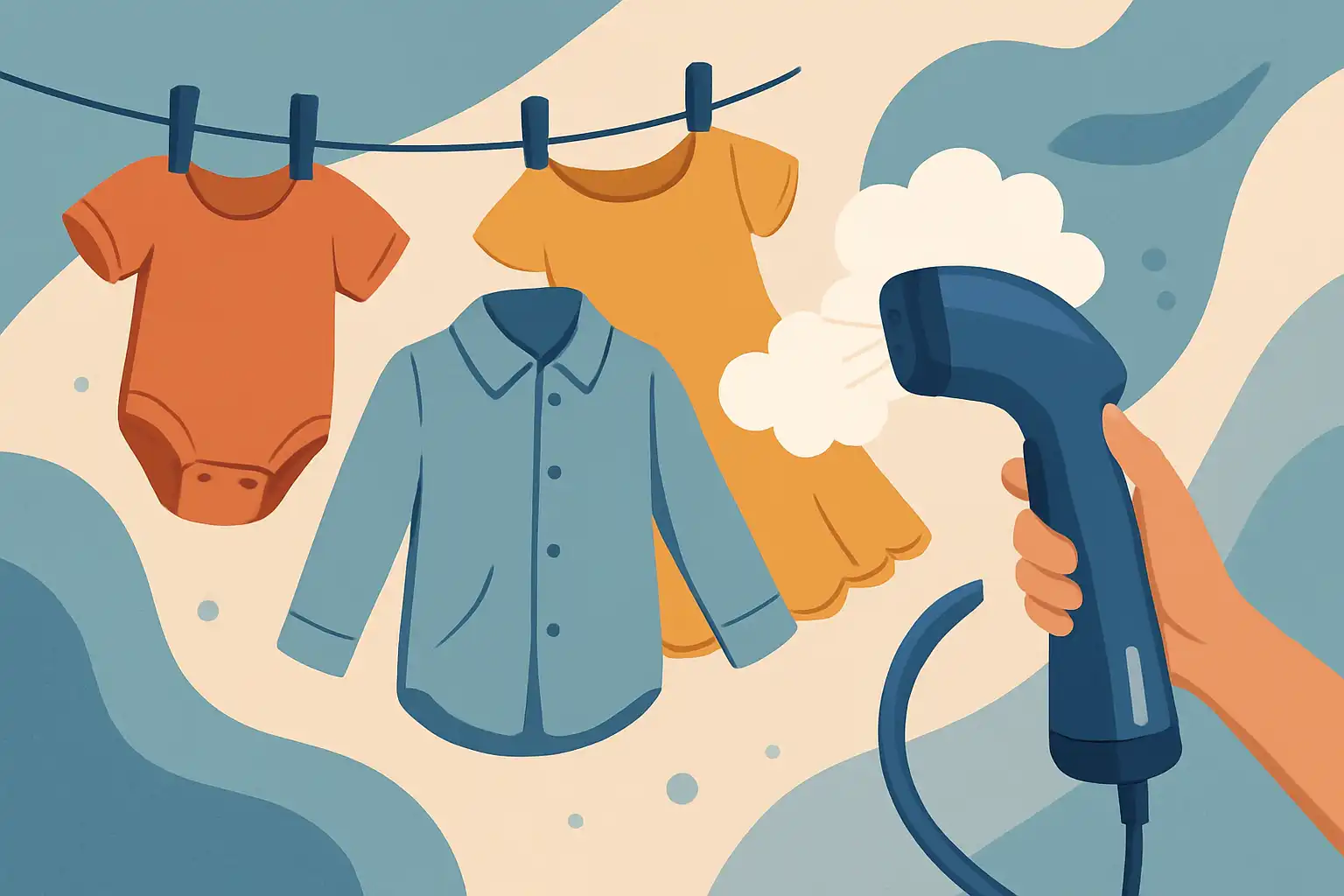 Stomen voor drukbezette ouders: zo houd je baby- en kinderkleding snel kreukvrij en fris
