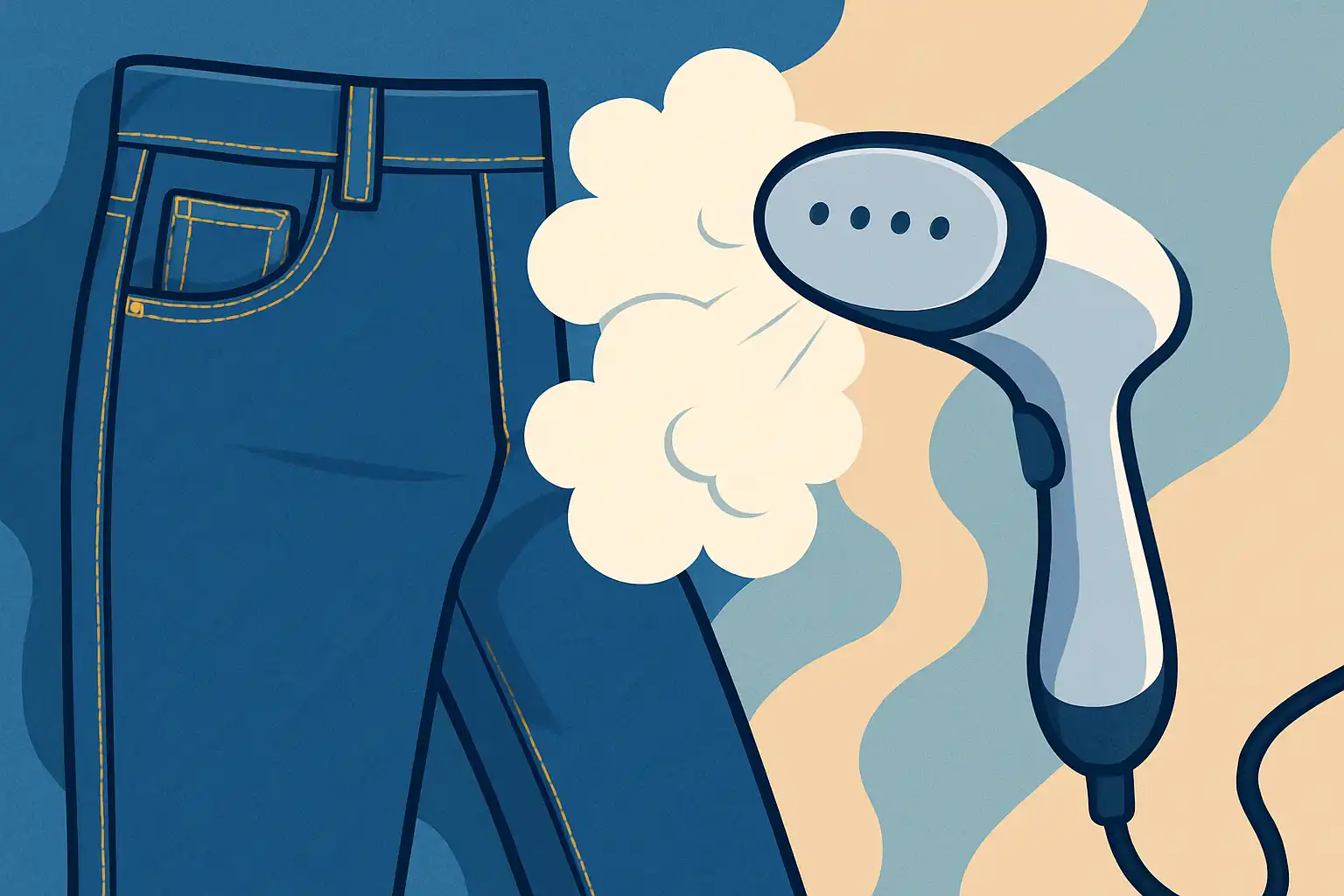 Stoom je denim: zo hou je jeans kreukvrij en kleurvast zonder te wassen
