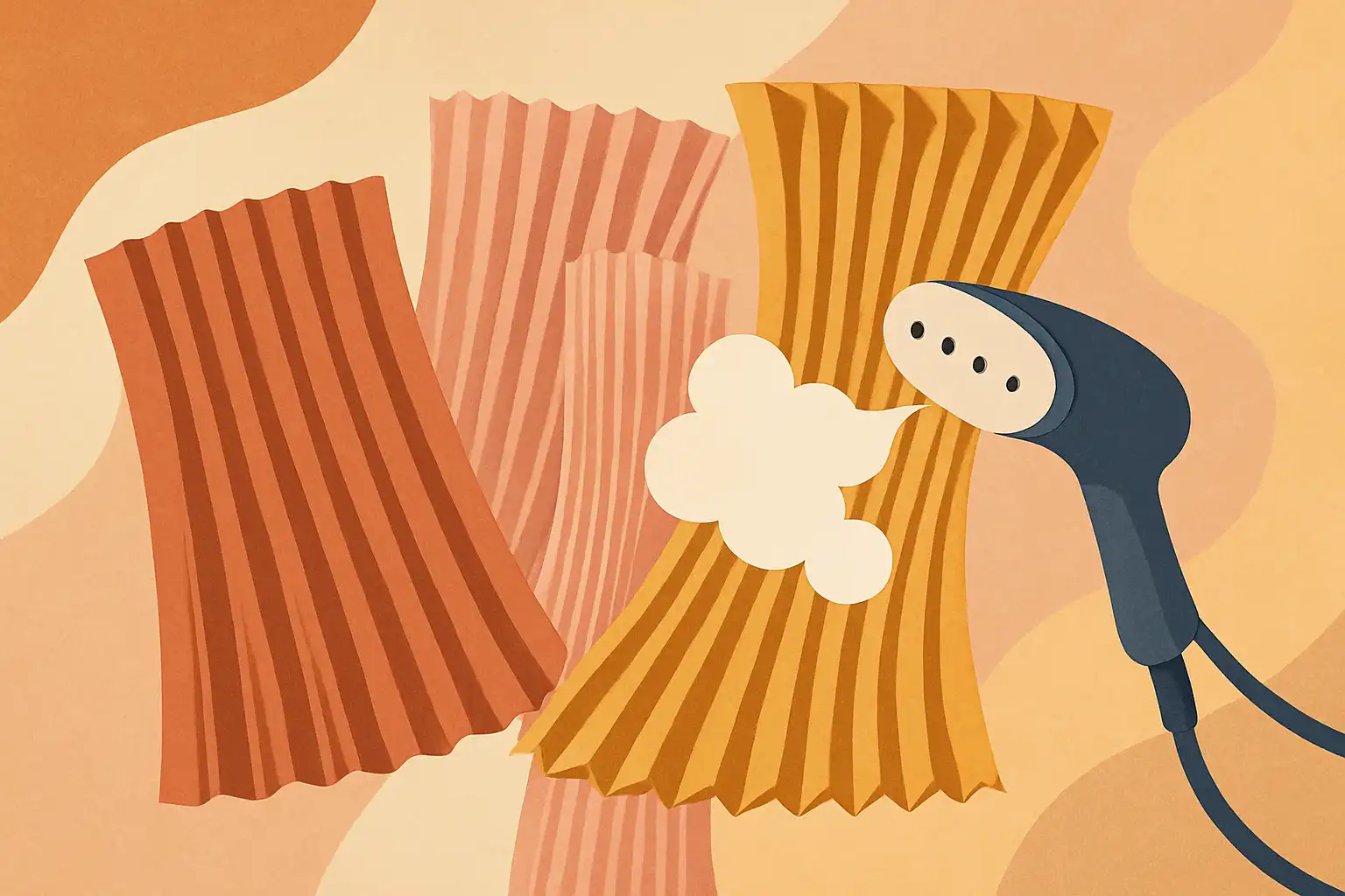 Zo maak je permanente plooien en plissé met alleen een kledingstomer