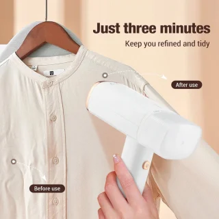 Mylucinda® - Kledingstomer Mini - 1000W - Draagbare Stoomstrijkijzer Voor Kleding - Opvouwbaar - Wit