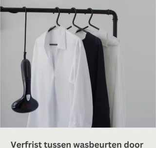 White-Label® Stomer Kleding - Steamer - Kledingstomer - Handstomer - Zwart