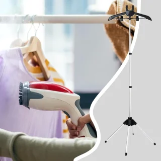 Opvouwbaar Stoomrek voor Kleding - Verstelbaar en Compact Kledinghanger