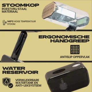 Hometastic® Luxe Kledingstomer - 5 Standen Voor Iedere Stof - Snelle Opwarmtijd - Handstoomreiniger - Stoomapparaat Kleding
