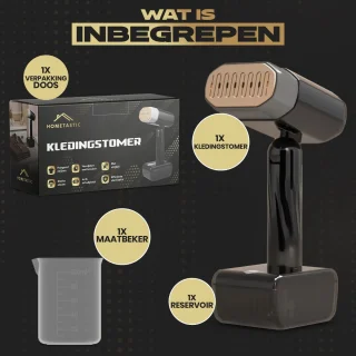 Hometastic® Luxe Kledingstomer - 5 Standen Voor Iedere Stof - Snelle Opwarmtijd - Handstoomreiniger - Stoomapparaat Kleding