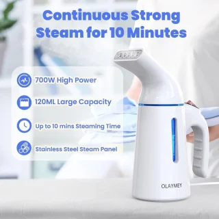 Handheld Kledingstomer met Snelle Opwarming - Mini Draagbaar Reisstrijkijzer 700W