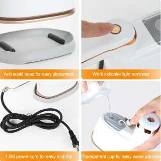 Handstoomborstel voor Kleding – 120 ml Capaciteit, Compact en Reisvriendelijk