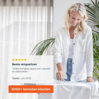 Reisstrijkijzer - Mini stoomstrijkijzer - compact & draagbaar - Droog- & stoomfunctie - Kledingstomer - Handstomer - Travel