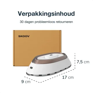 Reisstrijkijzer - Mini stoomstrijkijzer - compact & draagbaar - Droog- & stoomfunctie - Kledingstomer - Handstomer - Travel