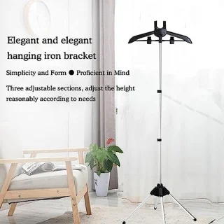 Draagbaar Stoomrek voor Kleding - Opvouwbare Kledingstomerhouder met Draaibare Hanger