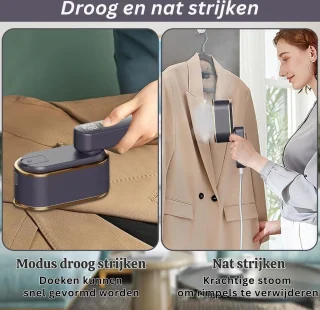DailySupplies® Stomer Kleding - Steamer - Kledingstomer - Handstomer - Grijs met Goud