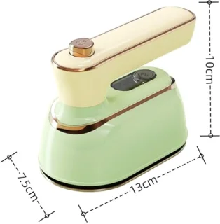 Opvouwbaar Mini Stoomstrijkijzer - 1000 W Draagbaar Reisstrijkijzer met Keramische Zool en Snelle Opwarming
