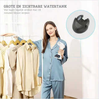Handstomer kleding - Kleding stomer Compact en Krachtig - Kleding stoomapparaat voor Snel en Eenvoudig Gebruik