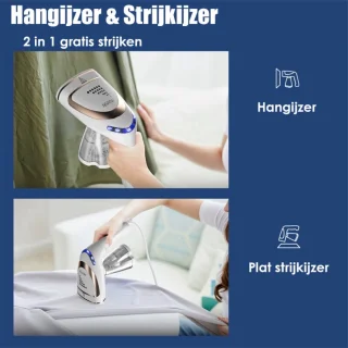 Stoomapparaat Kleding - Steamer Kledingstomer - Handstoomreiniger - Stoomstrijkijzer - Handstomer
