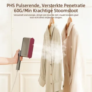 Kledingstomer – Stoomreiniger - Handstomer voor kleding/textiel/stof - Inklapbare Handstomer - Strijkijzer - 125ml - Grijs