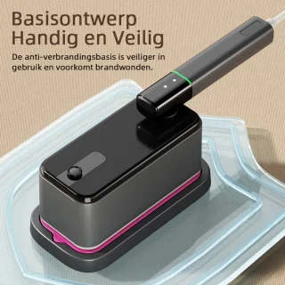 Kledingstomer – Stoomreiniger - Handstomer voor kleding/textiel/stof - Inklapbare Handstomer - Strijkijzer - 125ml - Grijs