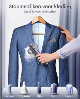White-Label® Stomer Kleding - Steamer - Kledingstomer - Handstomer - Grijs