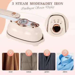 Portable Steam Iron - 2024 Model, 180 Degree Rotation, Foldable Design, Two Ironing Modes - Ideal for Dormitory, Home, and Travel