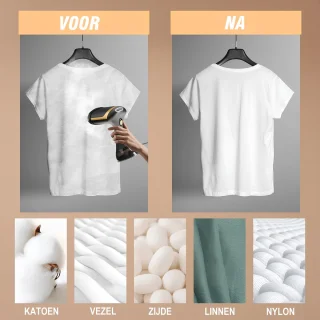EAFC Luxe Reisstrijkijzer zwart – 24.5x15.5CM - Sprayfunctie - Stomend Effect - Travel Strijkijzer – Strijkijzer Vakantie – Reisstrijkijzer Klein