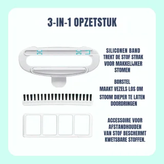 SCH® Stoomreiniger kleding - Stoomreiniger - Stoomreinigers - 1560 W - 230 ml - Kledingstomer - Wit - 9cm x 6cm x 14cm