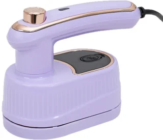 Kledingstomer -handstomer- Opvouwbaar mini-stoomstrijkijzer voor op reis - Reisstoomstrijkijzer voor kleding, geschikt voor nat en droog strijken - Snelle opwarming in 15 seconden - Draagbare stoomstrijkijzer - Geschikt voor thuis en op reis（Paars）