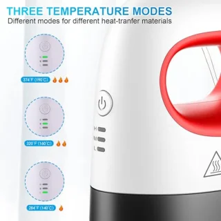 Mini-hittepers met 3 warmtestanden voor T-shirts, petten en schoenen