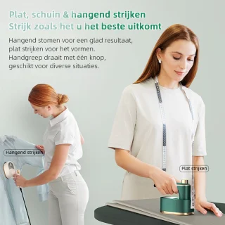 Kledingstomer - Mini - Stoomreiniger - Handstomer - Compacte - Inklapbare Handstomer - Strijkijzer - 50ml - Snelle opwarmtijd - Geschikt voor Kleding en Meubilair - Donkergroen