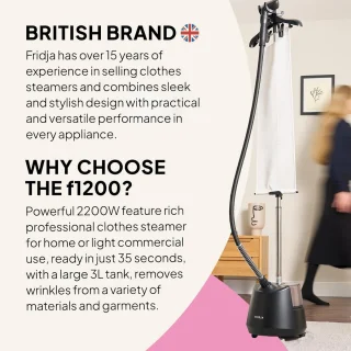 Krachtige 2200 W Garment Steamer met 3l Watertank en Dubbele Stoominstellingen
