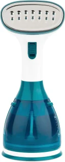Handstoomapparaat Lichtgewicht Ergonomische Reisstomer - continue stoom - 32 g/min - onbeperkte autonomie - roestvrijstalen strijkzool - klaar in 30s - waterreservoir 280mL - Blauw Kledingstomer