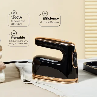 2-in-1 Draagbare Kledingstomer en Handheld Strijkijzer